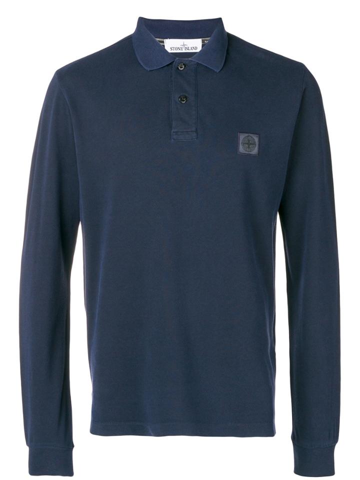 Stone Island Polo Sweatshirt - Blue