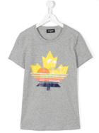 Dsquared2 Kids - Print T-shirt - Kids - Cotton - 16 Yrs, Boy's, Grey