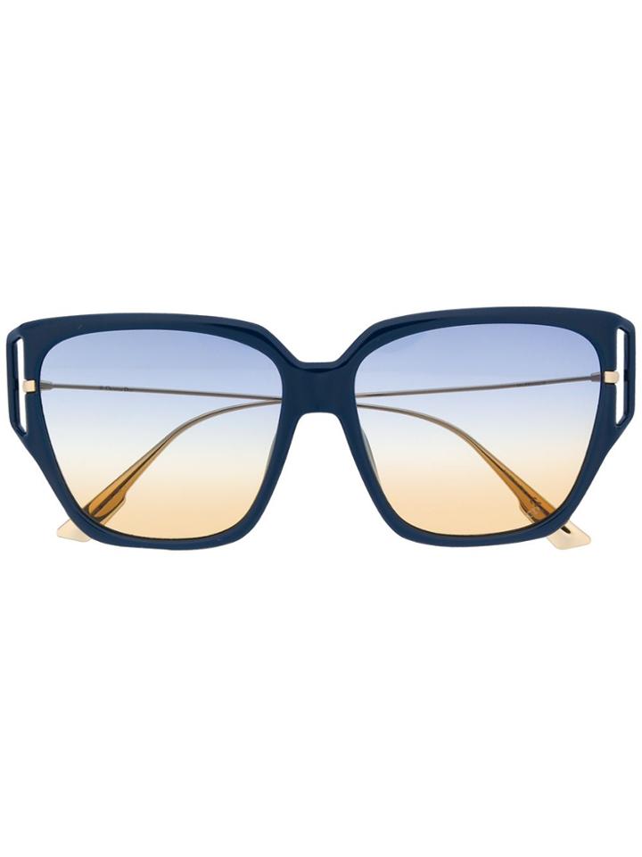 Dior Eyewear Gradient Lens Sunglasses - Blue