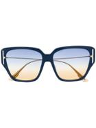 Dior Eyewear Gradient Lens Sunglasses - Blue