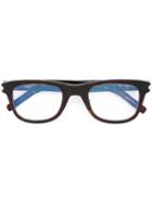 Saint Laurent 'slim Sl 50' Glasses, Brown, Acetate