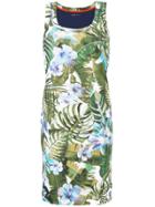 Marc Cain Floral Print Fitted Dress - Green