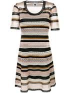 M Missoni - Scoop Neck Knitted Dress - Women - Cotton/polyamide/polyester/viscose - 44, Black, Cotton/polyamide/polyester/viscose