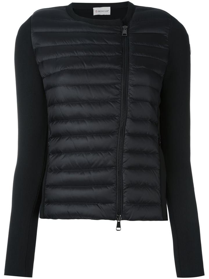 Moncler Puffer Jacket, Women's, Size: Large, Black, Polyamide/polyester/wool