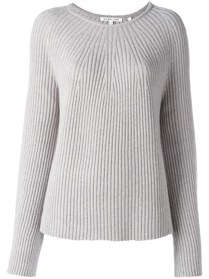Helmut Lang Ribbed Jumper, Women's, Size: Small, Nude/neutrals, Wool/cashmere