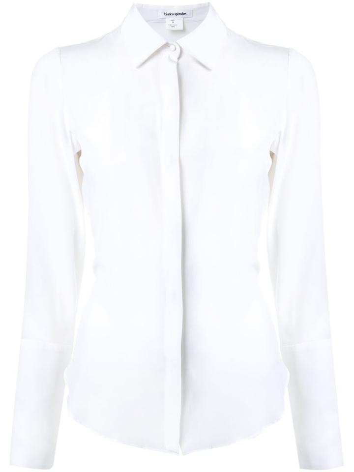 Bianca Spender 'victory' Shirt, Women's, Size: 12, White, Silk