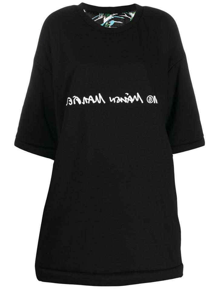Mm6 Maison Margiela Reversible Oversized Dress - Black