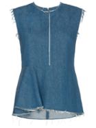 Golden Goose Colia Sleeveless Denim Top - Blue