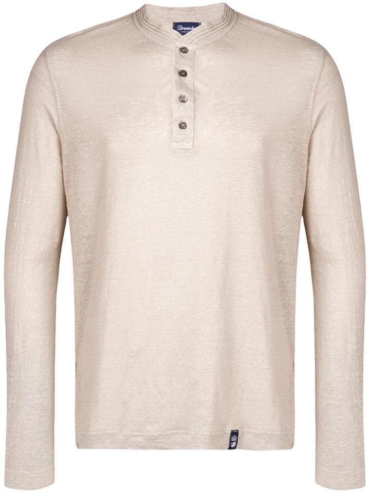 Drumohr Turtledove Linen Top - Neutrals