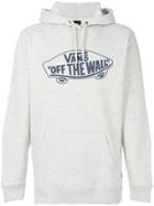 Vans Logo Patch Hooded Sweatshirt - Grey