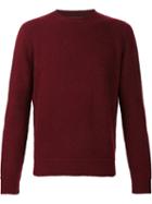 The Elder Statesman Cashmere Crew Neck Jumper, Adult Unisex, Size: Xl, Red, Cashmere
