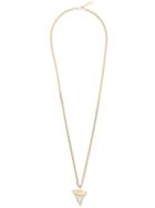 Givenchy Long Shark Tooth Necklace - Metallic
