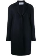 Harrys Of London Lightly Mottled Single Breasted Coat - Blue
