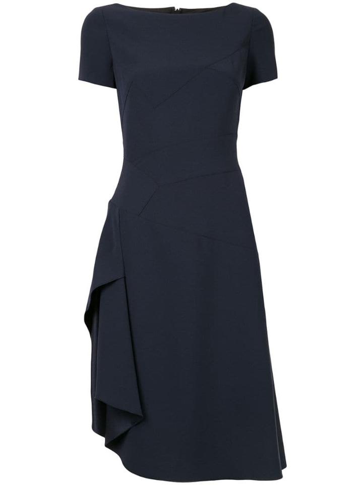 Paule Ka Ruffle Midi Dress - Blue