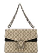 Gucci - Dionysus Gg Supreme Shoulder Bag - Women - Leather/metal - One Size, Nude/neutrals, Leather/metal