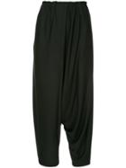 132 5. Issey Miyake Gathered Drop-crotch Trousers - Black