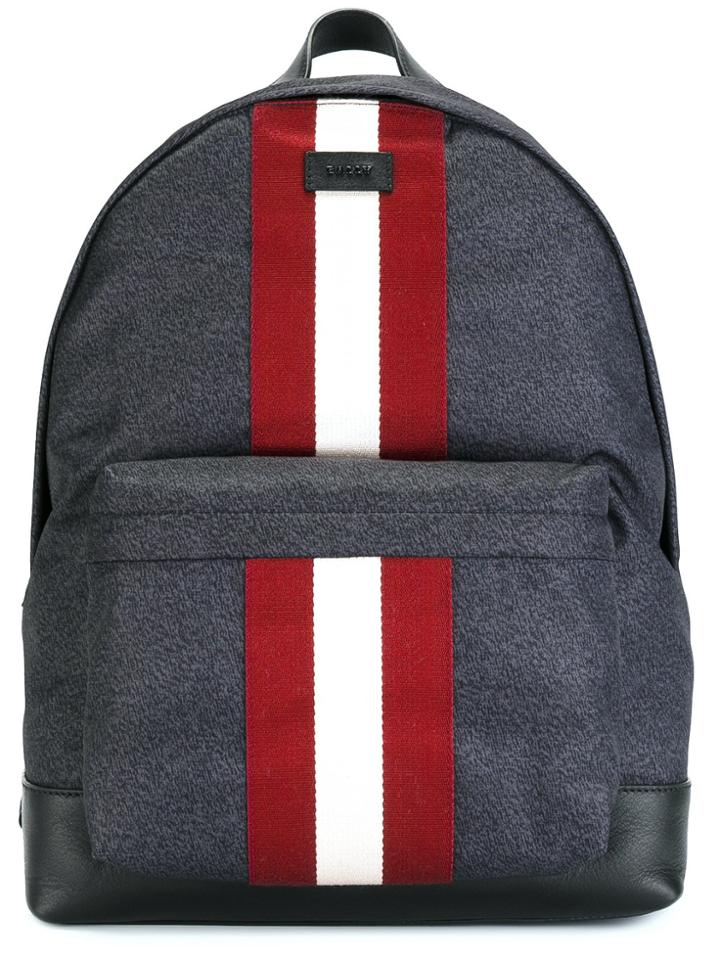 Bally Contrast Stripe Backpack - Blue
