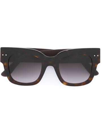 Bottega Veneta Tortoiseshell Effect Sunglasses