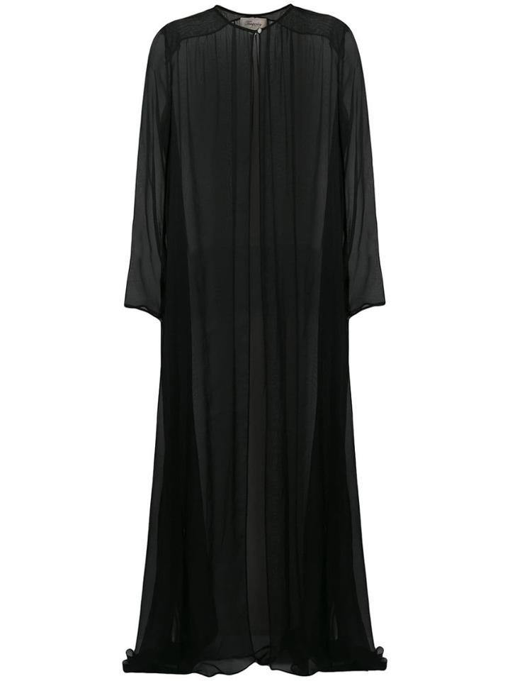 Temperley London Lullaby Chiffon Coat - Black