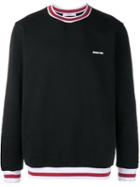 Givenchy Stripe Trim Logo Sweatshirt, Men's, Size: Xs, Black, Cotton/polyamide/spandex/elastane