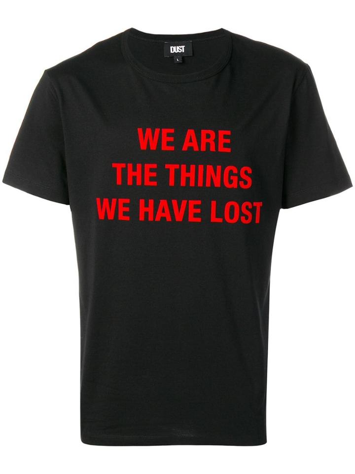 Dust Graphic Print T-shirt - Black
