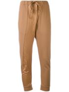 Andrea Ya'aqov - Drop Crotch Joggers - Women - Cotton/polyamide/metal - S, Nude/neutrals, Cotton/polyamide/metal