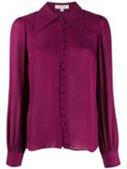 Michael Michael Kors Curved Hem Blouse - Purple