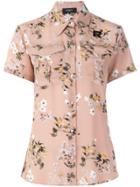 Rochas Floral Short-sleeved Blouse - Nude & Neutrals