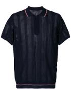 Roberto Collina Classic Fitted Polo Top - Blue