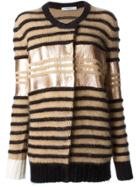 Givenchy Striped Cardigan - Brown
