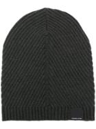 Canada Goose Ribbed Beanie Hat - Grey