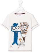 Little Marc Jacobs Mr Marc Print T-shirt - White