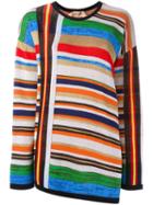 Nº21 Open Back Striped Pullover - Multicolour
