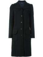 Jil Sander Navy Single Breasted Coat, Women's, Size: 38, Black, Polyester/spandex/elastane/wool