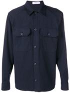 Closed Pocketed Shirt - Blue