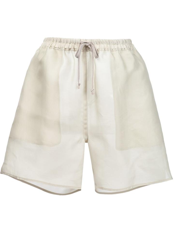 Rick Owens Organza Boxer Shorts - Nude & Neutrals