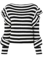 Philosophy Di Lorenzo Serafini Striped Knit Jumper - Black