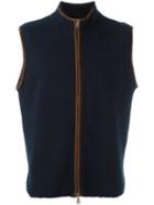 N.peal 'milano' Gilet, Men's, Size: Small, Blue, Rabbit Fur/cashmere