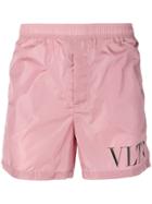 Valentino Vltn Swim Shorts - Pink