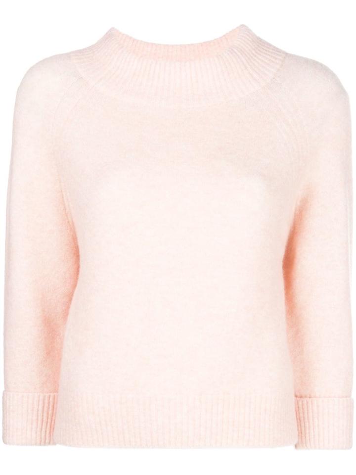 3.1 Phillip Lim Wide Collar Knit Sweater - Pink & Purple