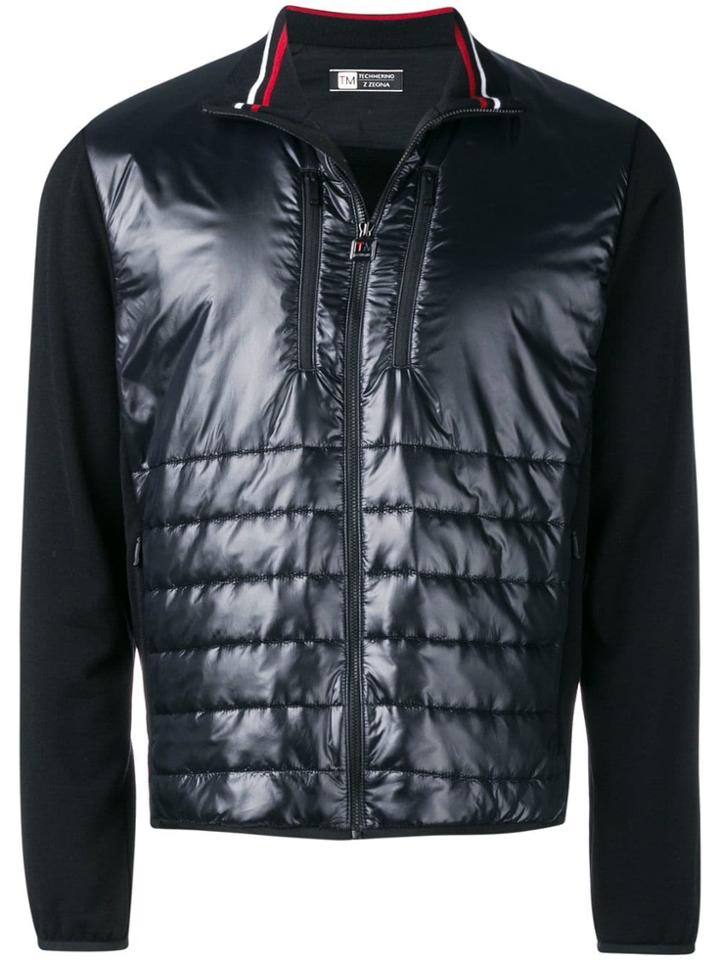 Ermenegildo Zegna Panelled Padded Jacket - Blue