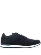 Hackett Herringbone Lace Up Sneakers - Blue