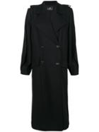 Capucci Double Breasted Coat - Black