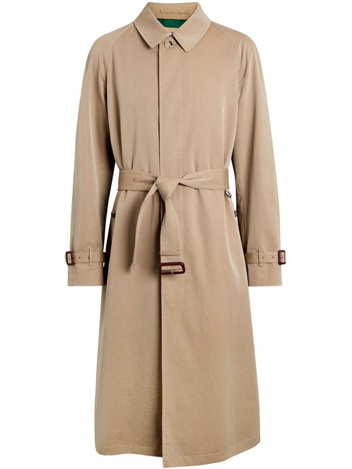 Burberry Gabardine Car Coat - Nude & Neutrals