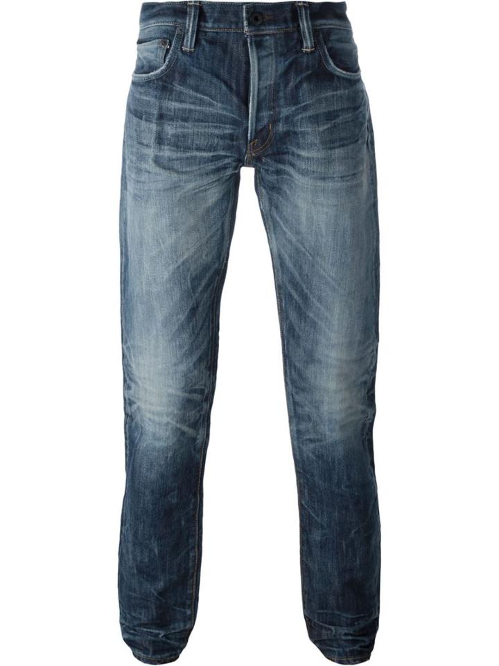Mastercraft Union Stonewashed Jeans, Men's, Size: 36, Blue, Cotton/other Fibers