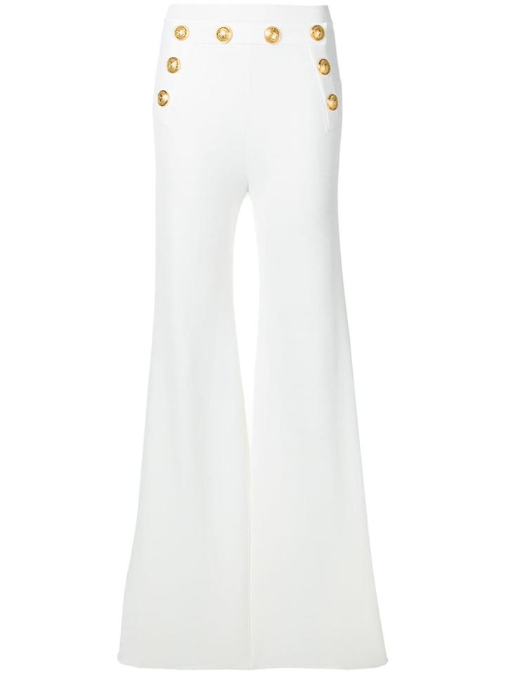Balmain Sleeveless Logo Top - White