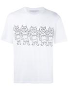 Stella Mccartney Cat Print T-shirt, Men's, Size: Large, White, Cotton