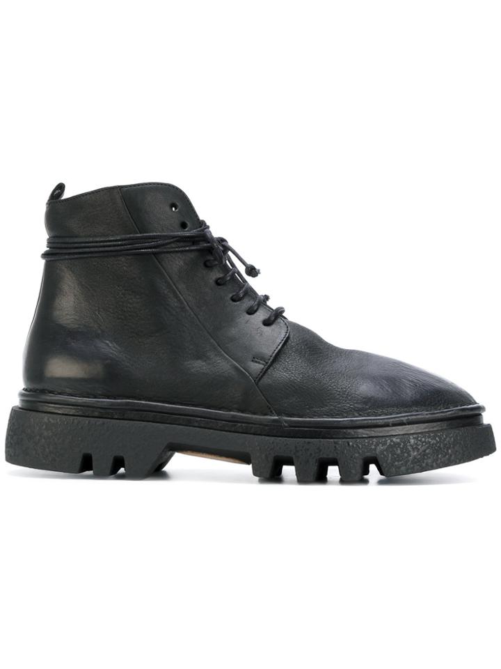 Marsèll Chunky Sole Combat Boots - Black