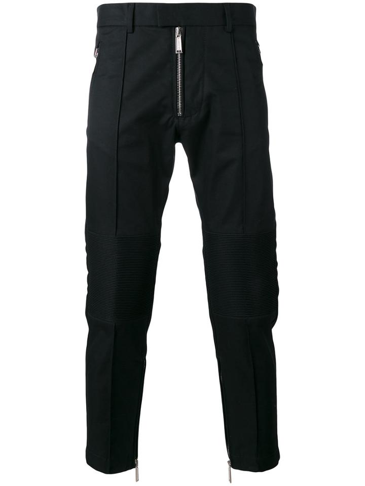 Dsquared2 - Cropped Zip Trousers - Men - Cotton - 44, Black, Cotton
