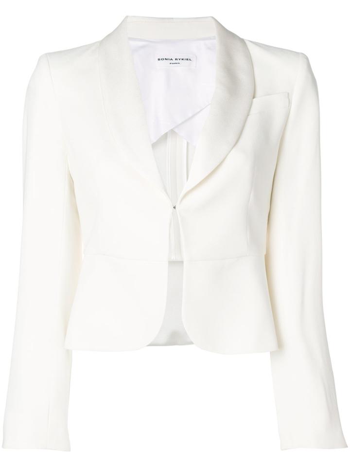 Sonia Rykiel Classic Cropped Blazer - White